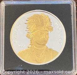 MaxSold Auction: 2007 Cdn. Silver Proof Commemorating Chief Thayendanegea (Joseph Brant) 1 Dollar  - Newmarket (Ontario, Canada) PARTNER MANAGED Reseller Online Auction - Walter Avenue