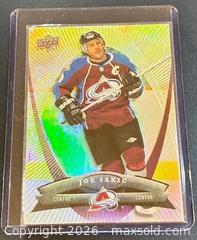 MaxSold Auction:  2008-9 Upper Deck McDonald's Joe Sakic Hockey Collectible Trading Card  - Newmarket (Ontario, Canada) PARTNER MANAGED Reseller Online Auction - Walter Avenue