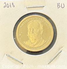 MaxSold Auction: 2013 US Proof William Howard Taft 27th President "1909-1913" Dollar - Series Honoring US Presidents  - Newmarket (Ontario, Canada) PARTNER MANAGED Reseller Online Auction - Walter Avenue