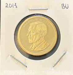MaxSold Auction: 2013 US Proof Woodrow Wilson 28th President "1913-1921" Dollar - Series Honoring US Presidents  - Newmarket (Ontario, Canada) PARTNER MANAGED Reseller Online Auction - Walter Avenue