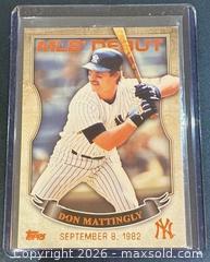 MaxSold Auction: 2016 Topps MLB Debut Don Mattingly Baseball Collectible Trading Card  - Newmarket (Ontario, Canada) PARTNER MANAGED Reseller Online Auction - Walter Avenue