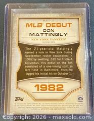 MaxSold Auction: 2016 Topps MLB Debut Don Mattingly Baseball Collectible Trading Card  - Newmarket (Ontario, Canada) PARTNER MANAGED Reseller Online Auction - Walter Avenue