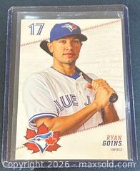 MaxSold Auction: 2017 Ryan Goins Toronto Blue Jays Baseball Collectible Trading Card  - Newmarket (Ontario, Canada) PARTNER MANAGED Reseller Online Auction - Walter Avenue