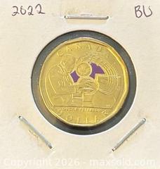 MaxSold Auction: 2020 Cdn. Celebrating the Life and Legacy of Jazz Pianist Oscar Peterson Colour Loonie  - Newmarket (Ontario, Canada) PARTNER MANAGED Reseller Online Auction - Walter Avenue