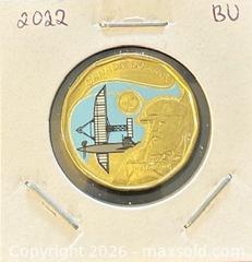 MaxSold Auction: 2022 Cdn. Alexander Graham Bell 175th Anniversary Commemorative Colour Loonie  - Newmarket (Ontario, Canada) PARTNER MANAGED Reseller Online Auction - Walter Avenue