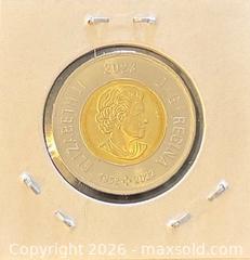 MaxSold Auction: 2023 Cdn. Commemorating National Indigenous Peoples Day Colour Twoonie  - Newmarket (Ontario, Canada) PARTNER MANAGED Reseller Online Auction - Walter Avenue