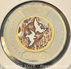 MaxSold Auction: 2023 Cdn. Commemorating the 100th Anniversary of the Birth of Artist Jean Paul Riopelle Colour Twoonie  - Newmarket (Ontario, Canada) PARTNER MANAGED Reseller Online Auction - Walter Avenue