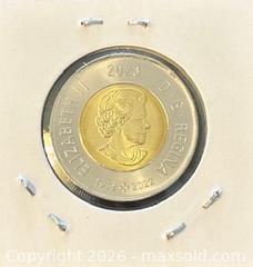 MaxSold Auction: 2023 Cdn. Commemorating the 100th Anniversary of the Birth of Artist Jean Paul Riopelle Colour Twoonie  - Newmarket (Ontario, Canada) PARTNER MANAGED Reseller Online Auction - Walter Avenue