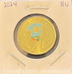 MaxSold Auction: 2024 Cdn. Commemorative the 150th Anniversary of the Birth of Author L.M. Montgomery Colour Loonie  - Newmarket (Ontario, Canada) PARTNER MANAGED Reseller Online Auction - Walter Avenue