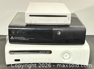 MaxSold Auction: 3 Assort Consoles Lot (as is)  - Newmarket (Ontario, Canada) PARTNER MANAGED Reseller Online Auction - Walter Avenue