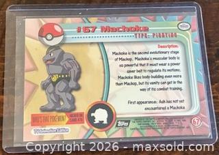 MaxSold Auction: Pokémon Topps TV Animation Edition - Machoke Collectible Trading Card  - Newmarket (Ontario, Canada) PARTNER MANAGED Reseller Online Auction - Walter Avenue