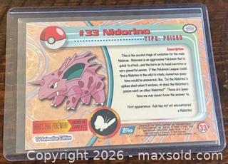 MaxSold Auction: Pokémon Topps TV Animation Edition - Nidorino Collectible Trading Card  - Newmarket (Ontario, Canada) PARTNER MANAGED Reseller Online Auction - Walter Avenue