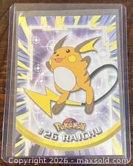 MaxSold Auction: Pokémon Topps TV Animation Edition - Raichu Collectible Trading Card  - Newmarket (Ontario, Canada) PARTNER MANAGED Reseller Online Auction - Walter Avenue