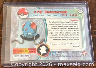 MaxSold Auction: Pokémon Topps TV Animation Edition - Tentacool Collectible Trading Card  - Newmarket (Ontario, Canada) PARTNER MANAGED Reseller Online Auction - Walter Avenue