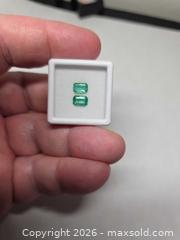 MaxSold Auction: High quality natural Emerald pair  - Toronto (Ontario, Canada) PARTNER MANAGED Reseller Online Auction - Gerrard Street West