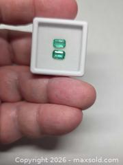MaxSold Auction: High quality natural Emerald pair  - Toronto (Ontario, Canada) PARTNER MANAGED Reseller Online Auction - Gerrard Street West