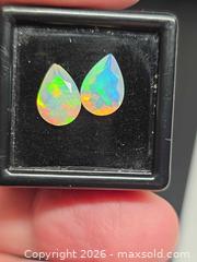 MaxSold Auction: Natural AAA faceted AAA opal pair - Toronto (Ontario, Canada) PARTNER MANAGED Reseller Online Auction - Gerrard Street West