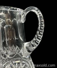 MaxSold Auction: Vintage Long Neck Heavy 24% Lead Crystal Poland 10" Pitcher Cross Cut Design - Roswell (Georgia, USA) SELLER MANAGED Estate Sale Online Auction -  Alpharetta Highway (STORAGE)