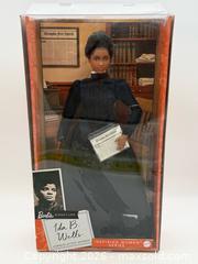 MaxSold Auction: Barbie Inspiring Women Series Ida B. Wells collectible doll-New - Menlo Park (California, USA) SELLER MANAGED Downsizing Online Auction - Henderson Place