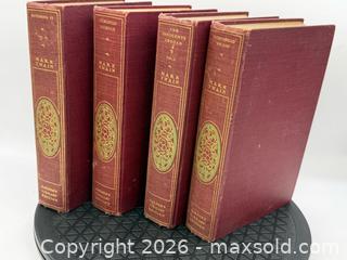 MaxSold Auction: Set of 4 Antique hardcover books from the Mark Twain - Menlo Park (California, USA) SELLER MANAGED Downsizing Online Auction - Henderson Place