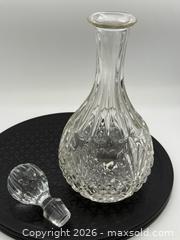 MaxSold Auction: Vintage Imperial Estate lead crystal  whiskey liquor decanter with stopper  - Menlo Park (California, USA) SELLER MANAGED Downsizing Online Auction - Henderson Place