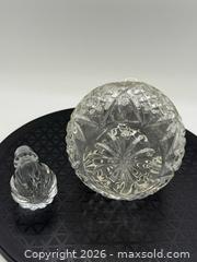 MaxSold Auction: Vintage Imperial Estate lead crystal  whiskey liquor decanter with stopper  - Menlo Park (California, USA) SELLER MANAGED Downsizing Online Auction - Henderson Place