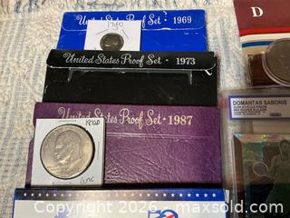 MaxSold Auction: Coin Sets, Coins, and graded Card  - Forks Township (Pennsylvania, USA) SELLER MANAGED Downsizing Online Auction - Ben Jon Road