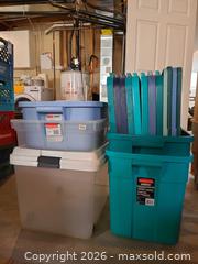 MaxSold Auction: Totes with Extra Lids B - Kingston (Ontario, Canada) Moving Online Auction - Sheridan Street