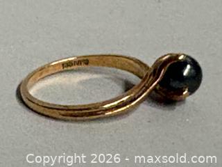 MaxSold Auction: 10K GOLD Ring with BLACK PEARL - Marked - Toronto (Ontario, Canada) SELLER MANAGED Reseller Online Auction - Chesswood Drive
