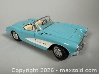 MaxSold Auction: 1957 BURAGO Chevrolet CORVETTE 1/24 Scale Diecast Model Car - Toronto (Ontario, Canada) SELLER MANAGED Reseller Online Auction - Chesswood Drive
