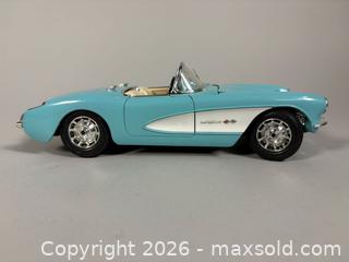MaxSold Auction: 1957 BURAGO Chevrolet CORVETTE 1/24 Scale Diecast Model Car - Toronto (Ontario, Canada) SELLER MANAGED Reseller Online Auction - Chesswood Drive