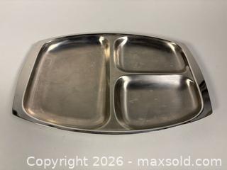 MaxSold Auction: (5) MCM Stainless Steel Servingware Pieces  - Toronto (Ontario, Canada) SELLER MANAGED Reseller Online Auction - Chesswood Drive
