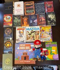 MaxSold Auction: Assorted MANGA English Graphic Novels, 14” SUPER MARIO BROS Plushy, PERCY JACKSON and More - Toronto (Ontario, Canada) SELLER MANAGED Reseller Online Auction - Chesswood Drive