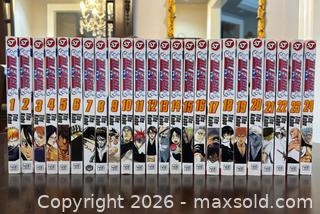 MaxSold Auction: BLEACH MANGA English Graphic Novels, Volumes 1-24 Written and Illustrated by TITE KUBO - Toronto (Ontario, Canada) SELLER MANAGED Reseller Online Auction - Chesswood Drive