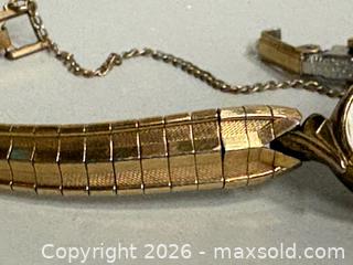 MaxSold Auction: Ladies SOLAR 14K GOLD Watch with Security Strap - Marked  - Toronto (Ontario, Canada) SELLER MANAGED Reseller Online Auction - Chesswood Drive