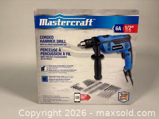 MaxSold Auction: MASTERCRAFT Corded Hammer Drill with 50-Pce Accessory Set and Angle Grinder - Toronto (Ontario, Canada) SELLER MANAGED Reseller Online Auction - Chesswood Drive