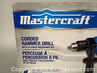 MaxSold Auction: MASTERCRAFT Corded Hammer Drill with 50-Pce Accessory Set and Angle Grinder - Toronto (Ontario, Canada) SELLER MANAGED Reseller Online Auction - Chesswood Drive