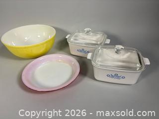MaxSold Auction: MCM PYREX and Covered Corning Ware Dishes - Toronto (Ontario, Canada) SELLER MANAGED Reseller Online Auction - Chesswood Drive
