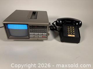 MaxSold Auction: Retro GENERAL ELECTRIC #7-7150B Portable 5” TV FM/AM Radio and Push-Button  Telephone  - Toronto (Ontario, Canada) SELLER MANAGED Reseller Online Auction - Chesswood Drive