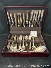MaxSold Auction: 1881 Rogers 6 Setting Cutlery Set with Case - Meaford (Ontario, Canada) PARTNER MANAGED Estate Sale Online Auction - Graham Street