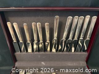 MaxSold Auction: 1881 Rogers 6 Setting Cutlery Set with Case - Meaford (Ontario, Canada) PARTNER MANAGED Estate Sale Online Auction - Graham Street