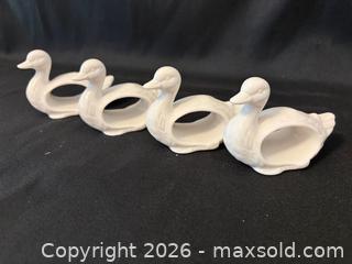 MaxSold Auction: ABBOTT Porcelain Duck Napkin Rings - Meaford (Ontario, Canada) PARTNER MANAGED Estate Sale Online Auction - Graham Street