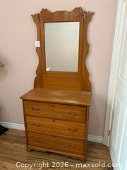 MaxSold Auction: ANTIQUE WOODEN DRESSER WITH SWIVEL MIRROR - Meaford (Ontario, Canada) PARTNER MANAGED Estate Sale Online Auction - Graham Street
