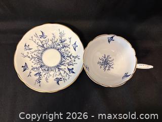 MaxSold Auction: COALPORT Fine Bone China Blue Bird Teacup & Saucer - Meaford (Ontario, Canada) PARTNER MANAGED Estate Sale Online Auction - Graham Street