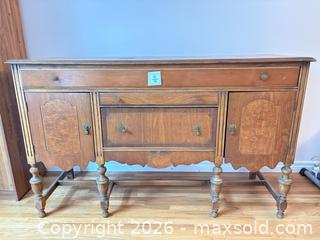 MaxSold Auction: Large Wood Sideboard or Buffet - Meaford (Ontario, Canada) PARTNER MANAGED Estate Sale Online Auction - Graham Street