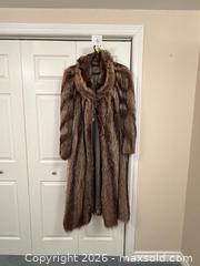 MaxSold Auction: RACCON FUR LONG COAT Size Small - Meaford (Ontario, Canada) PARTNER MANAGED Estate Sale Online Auction - Graham Street