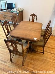 MaxSold Auction: SOLID WOOD 6- SEAT DINING SET - Meaford (Ontario, Canada) PARTNER MANAGED Estate Sale Online Auction - Graham Street
