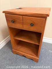 MaxSold Auction: ST. BARTHELEMY SOLID BIRCH NIGHTSTAND Made in Quebec 1977 - Meaford (Ontario, Canada) PARTNER MANAGED Estate Sale Online Auction - Graham Street