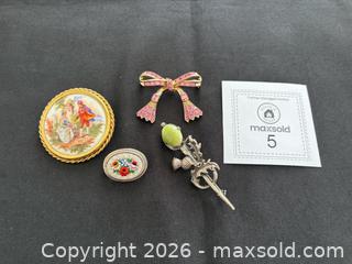 MaxSold Auction: Vintage Brooches - with LIMOGES - Meaford (Ontario, Canada) PARTNER MANAGED Estate Sale Online Auction - Graham Street