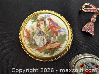 MaxSold Auction: Vintage Brooches - with LIMOGES - Meaford (Ontario, Canada) PARTNER MANAGED Estate Sale Online Auction - Graham Street